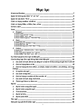 Đề cương ôn tập Tiếng anh A2
