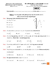 Đề kiểm tra Toán 12 năm 2024 – 2025 trường Nguyễn Khuyến & Lê Thánh Tông – TP HCM (16/03/2025) có đáp án