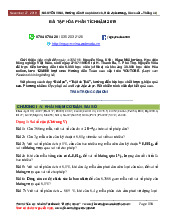 Đề cương và Đáp án Hóa Phân tích | Đại học Y dược Cần Thơ