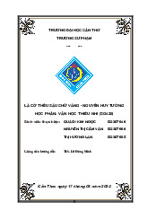 Lá Cờ Thêu Sáu Chữ Vàng - Phân Tích Tác Phẩm Văn Học Thiếu Nhi (SG425)