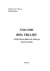 Giáo trình hóa trị liệu | Đại học Tây Đô