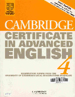 Sách Certificate Cambridge in Advanced English 4 | Trường Đại học Kinh Tế Quốc Dân