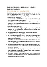 Ca(HCO3)2 + HCl → H2O + CO2 ↑ + CaCl2 | Ca(HCO3) ra CaCl2
