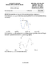 Đề giữa học kỳ 1 Toán 12 năm 2024 – 2025 trường THPT chuyên Vị Thanh – Hậu Giang