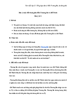 Tổng hợp dàn ý Hồn Trương Ba, da hàng thịt | Văn mẫu 12