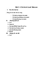 Bài 2: Cấu Hình Load Balance Router và Backup Internet | Tài liệu mạng máy tính