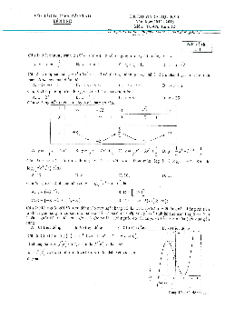 Đề thi học kỳ 1 môn Toán lớp 12 năm học 2017 - 2018 Sở GD&ĐT Bến Tre (có đáp án)