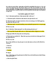 Trắc nghiệm Lịch sử 12 Bài 22: Cuộc Chiến Chống Mỹ Xâm Lược