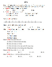 Đề ôn tập giữa học kì 1 môn Toán lớp 6