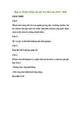 Đề thi tuyển sinh vào 10 môn Ngữ Văn GD&ĐT Thừa Thiên Huế năm 2024 - 2025