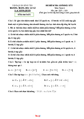 Đề Kiểm Tra HK1 Môn Toán 6 THCS Lạc Long Quân 2025-2026 Có Đáp Án