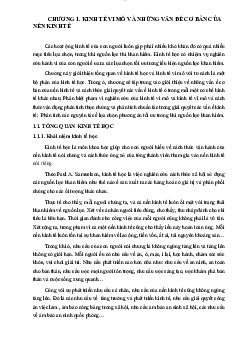Giáo trình kinh tế vi mô | Kinh Tế Vi Mô | Trường Đại học Thủy Lợi