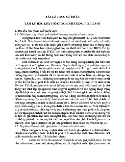 Tài liệu chủ đề 8: Tâm lý học lứa tuổi học sinh trung học cơ sở | Đại học Sư Phạm Hà Nội