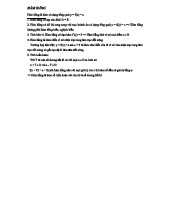 HÀM HẰNG - Tóm tắt Toán Cao Cấp (Chương 1)