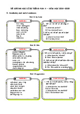 Đề Cương Ôn Tập Cuối Học Kỳ 2 Tiếng Anh 4 Global Success 2024-2025 Có File Nghe