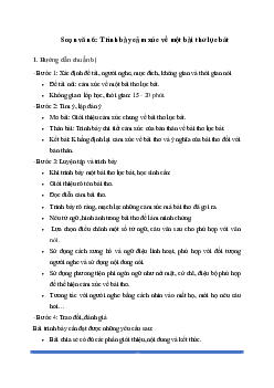 Soạn bài Trình bày cảm xúc về một bài thơ lục bát - Chân trời sáng tạo 6