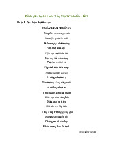 Đề thi giữa học kỳ 1 môn Tiếng Việt lớp 3 năm học 2024 - 2025 - Đề số 2 | Bộ sách Cánh diều