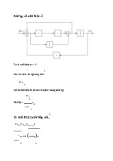 Btvntuan 3 - Đáp án Bài Tập Lý Thuyết Điều Khiển TD 2023. Môn Lý thuyết điều khiển tự động (UET) | Trường Đại học Công nghệ, Đại học Quốc gia Hà Nội.