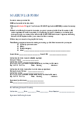 Data Sheet + Make up - Chemistry Laboratory | Trường Đại học Quốc tế, Đại học Quốc gia Thành phố HCM