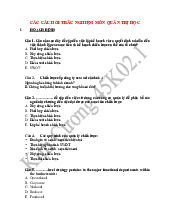 Top 129 câu hỏi trắc nghiệm - Môn Quản trị Học - Đại Học Kinh Tế - Đại học Đà Nẵng