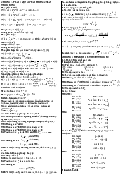Tài liệu thi cuối kì - Xác suất thống kê | Trường Đại học Khoa học Tự nhiên, Đại học Quốc gia HCM