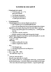 Tổng quan về Thị trường tài chính quốc tế môn Tài chính quốc tế | Đại học Kinh tế Thành phố Hồ Chí Minh
