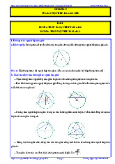 Các dạng bài tập tứ giác nội tiếp, đa giác đều Toán 9 Chân Trời Sáng Tạo