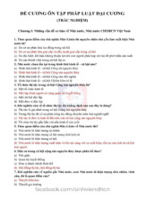 Ôn tập cuối kỳ pháp luật đại cương | Pháp luật đại cương | Đại học Công nghiệp Thành phố Hồ Chí Minh