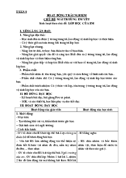 Chủ đề: Mái trường em yêu  - Tuần 9 | Hoạt động trải nghiệm 3 | Kết nối tri thức