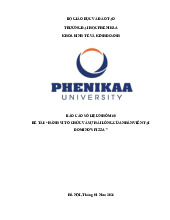 Hành vi tổ chức và sự hài lòng của nhân viên tại Domino’s pizza | Bài tiểu luận học phần Hành vi tổ chức | Trường Đại học Phenikaa