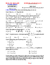 Đề Thi Giữa Kì 2 Toán 9 THCS Trung Kiên 2025-2026 Có Đáp Án