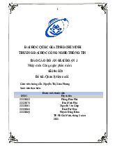 Đồ án Quản Lý Tiệc Cưới - Báo Cáo Đồ Án Giai Đoạn 1 SE104.O môn Công nghệ phần mềm  -Trường đại học Công nghệ thành phố Hồ Chí Minh.