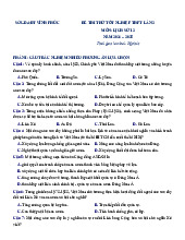 Đề thi thử tốt nghiệp THPT 2025 môn Lịch sử lần 2 Sở GD&ĐT Vĩnh Phúc
