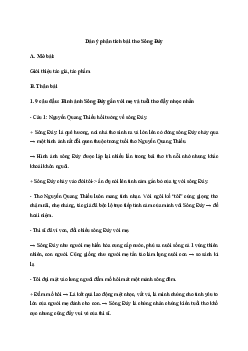 Văn mẫu lớp 11: Dàn ý phân tích bài thơ Sông Đáy | Cánh diều