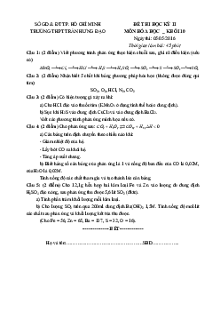 Giải đề thi giữa học kì 2 môn Tiếng Anh 10 năm 2023 - 2024 (Sách mới) | Explore English đề 2