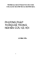 Tiểu luận : Phương pháp thống kê trong nghiên cứu xã hội | Trường Đại học Mở TPHCM
