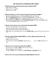 Đề cương ôn tập  môn Logistics quốc tế    | Học viện Nông nghiệp Việt Nam