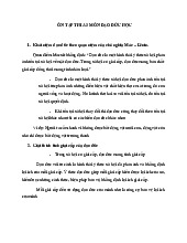 Đề cương ôn tập môn Đạo đức học | Đại học Nội Vụ Hà Nội