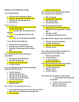 Câu hỏi trắc nghiệm môn Quản trị học nội dung chương 4 về Quyết định quản trị