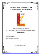 Đồ án Chế tạo xe AGV mini (dò line, điều khiển bluetooth) môn Linux hệ nhúng theo chuẩn kỹ năng ITSS | Trường Đại học Bách Khoa Hà Nội