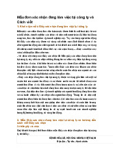 Mẫu đơn xác nhận đang làm việc tại công ty và Cách viết