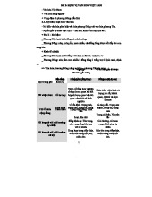 ĐỊNH VỊ VĂN HÓA VIỆT NAM - NÉT ĐẶC TRƯNG ĐỊA LÍ VÀ LOẠI HÌNH