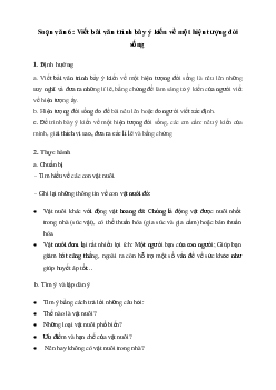 Soạn bài Viết bài văn trình bày ý kiến về một hiện tượng đời sống - Cánh diều 6