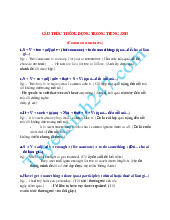 Cấu trúc thông dụng trong tiếng Anh (Common Structures)  môn English | Trường Đại Học Tây Nguyên