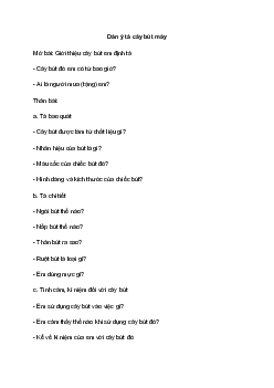 TOP 4 bài văn tả đồ dùng học tập của em | Tập làm văn lớp 5