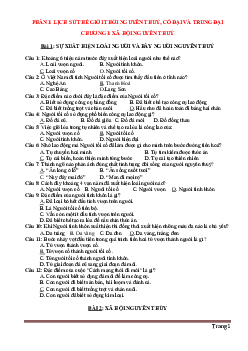 Bài tập trắc nghiệm lịch sử lớp 10 cả năm theo từng bài (có đáp án)
