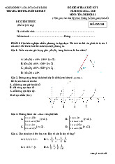 Đề cuối kỳ 1 Toán 11 năm 2024 – 2025 trường THPT Nguyễn Khuyến – An Giang