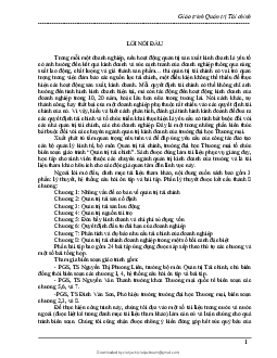 Giáo trình Quản trị tài chính | Đại học Thương Mại