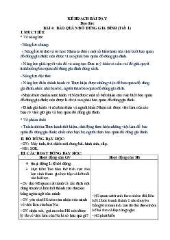 Giáo án Đạo đức 2 sách Chân trời sáng tạo (Cả năm) | Tuần 4