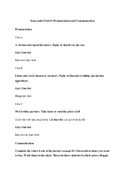 Tiếng Anh 6 Unit 8: Pronunciation and Communication | Explorer English